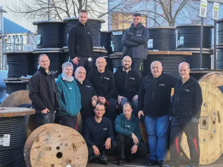 Unser Granzow Kabelteam im Kabellager