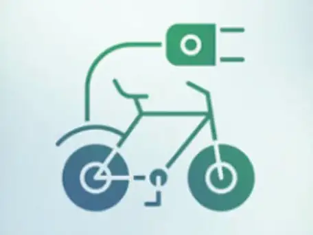 Bild mit einer Grafik für E-Bike Ladestationen