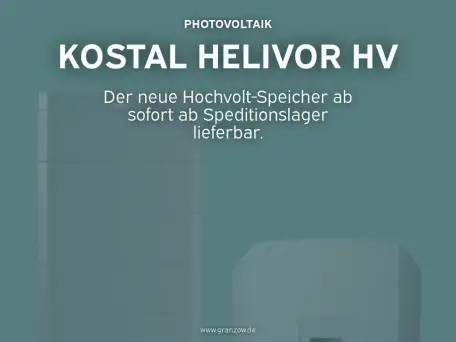 KOSTAL HELIVOR HV: Der neue Hochvolt-Speicher ab sofort ab Speditionslager lieferbar.